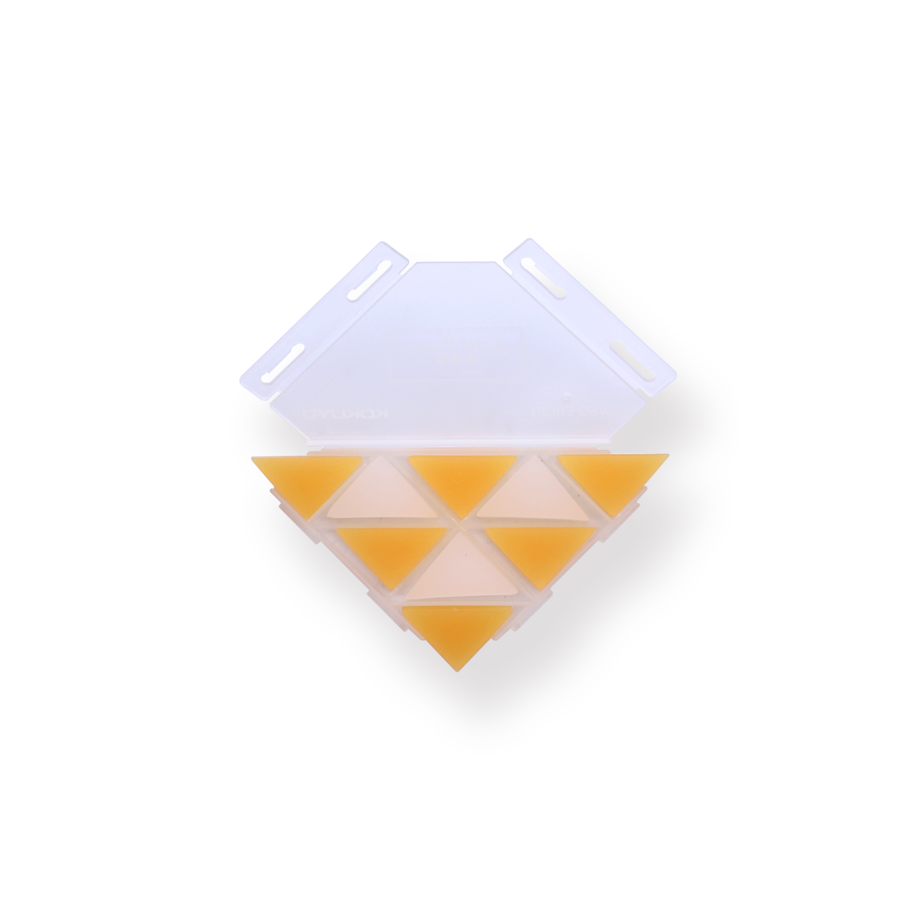 Kokuyo WSG-ERF2 Corner Triangle Eraser - Yellow - Stationery Pal