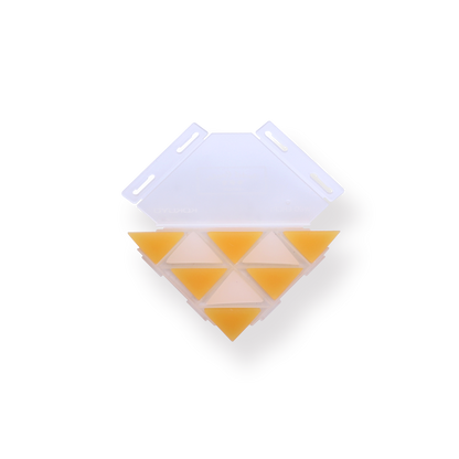 Kokuyo WSG-ERF2 Corner Triangle Eraser - Yellow - Stationery Pal