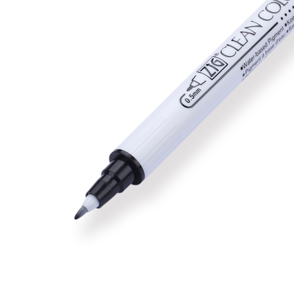 Kuretake ZIG Clean Color Dot Double-Sided Marker - Black 010 - Stationery Pal