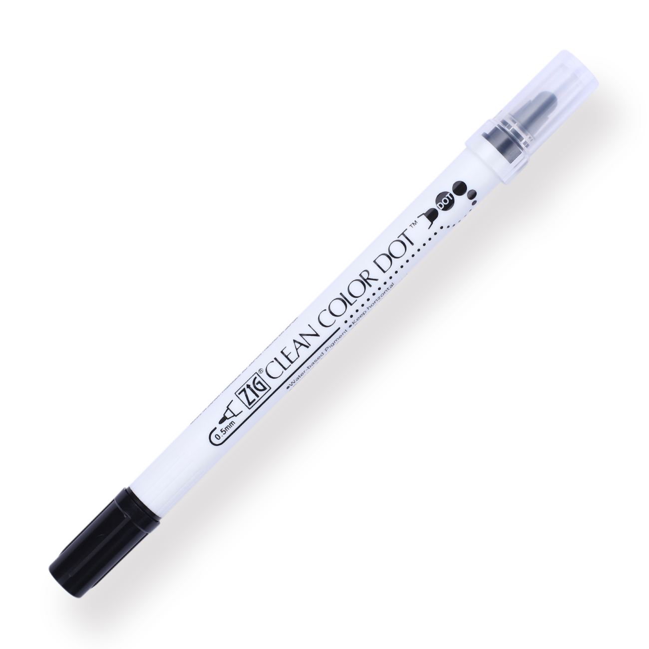 Kuretake ZIG Clean Color Dot Double-Sided Marker - Black 010 - Stationery Pal