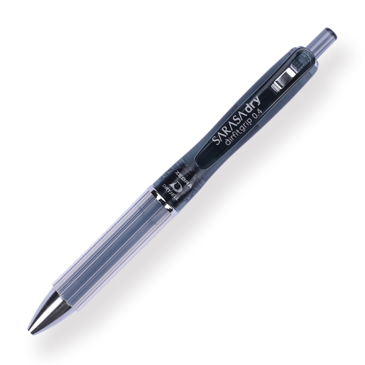 Zebra Sarasa Dry Airfit Ballpoint Pen - 0.4 mm - Black - Black Body - Stationery Pal