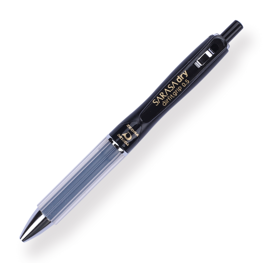 Zebra Sarasa Dry Airfit Ballpoint Pen - 0.5 mm - Black - Black Body - Stationery Pal